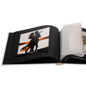 Tradycyjny album z pergaminem BASIC | czarne strony | 60 stron