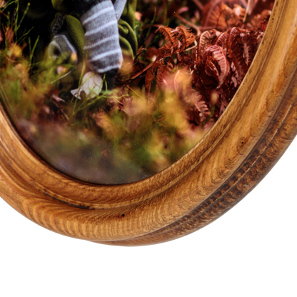 Owalna ramka drewniana 15x21 cm