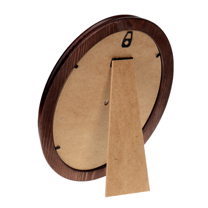 Owalna ramka drewniana 15x21 cm