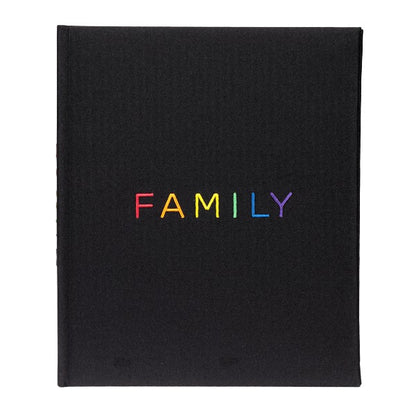 Album tradycyjny z pergaminem FAMILY | czarne strony | 40 stron