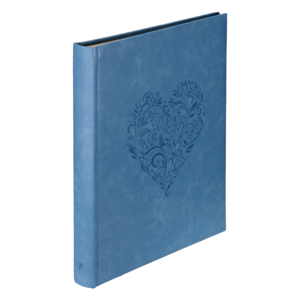 Album tradycyjny z pergaminem SERCE | kremowe strony | 60 stron