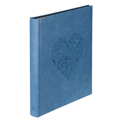 Album tradycyjny z pergaminem SERCE | kremowe strony | 60 stron