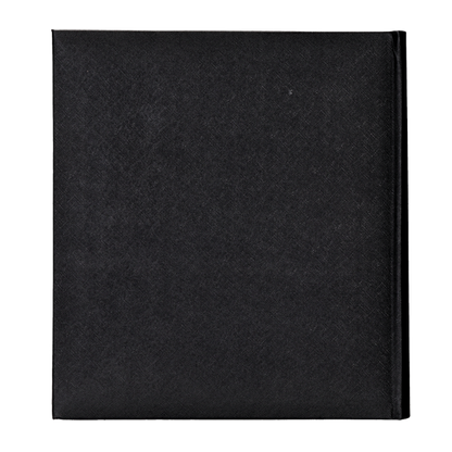 Album tradycyjny z pergaminem SREBRNY LIŚĆ | czarne strony | 100 stron