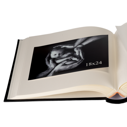 Album tradycyjny z pergaminem SREBRNY LIŚĆ | kremowe strony | 100 stron