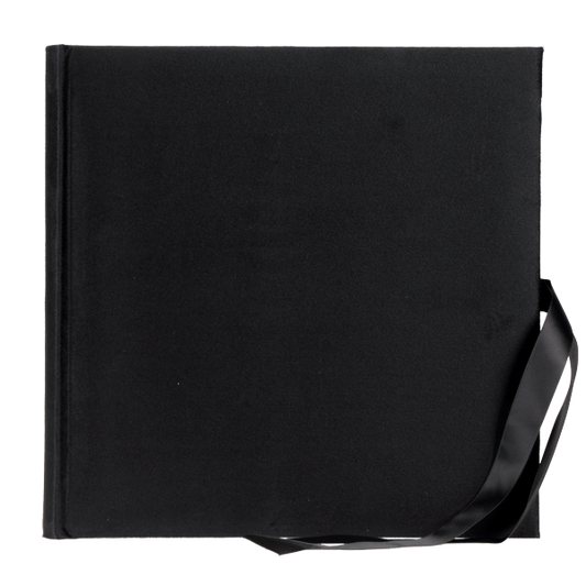 Tradycyjny album z pergaminem VELVET | czarne strony | 40 stron