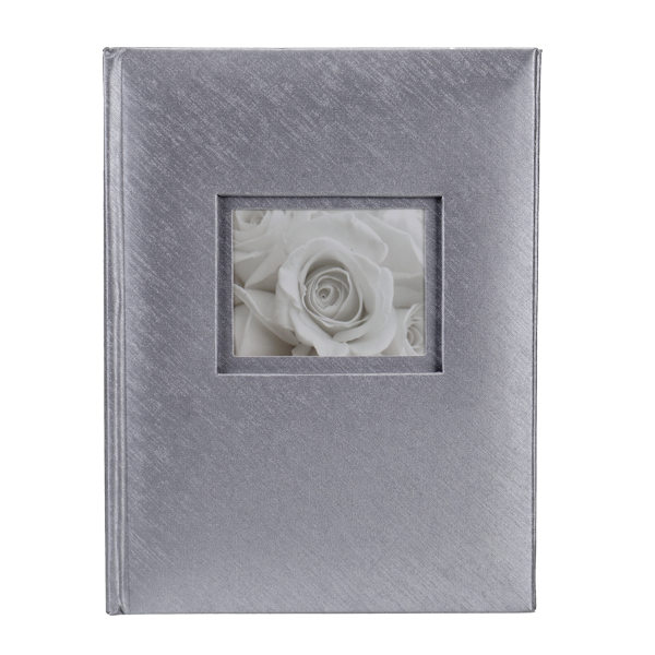Srebrny album LOVE na 50 zdjęć 15x21 cm