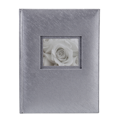 Srebrny album LOVE na 50 zdjęć 15x21 cm