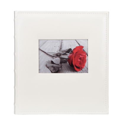 Album tradycyjny z pergaminem WHITE | 60 stron | kremowe strony