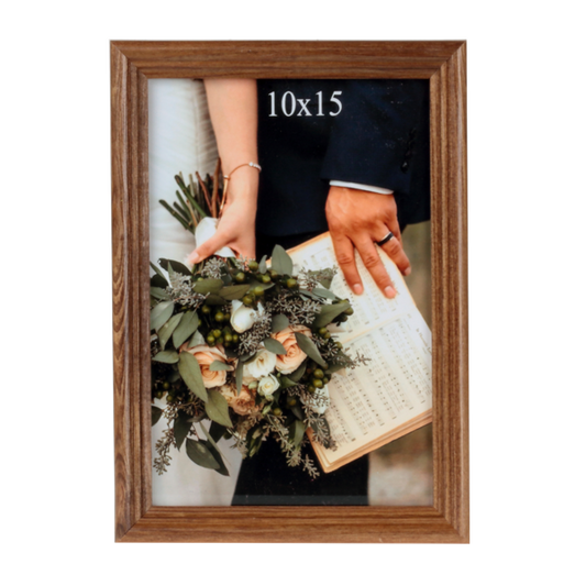 Brązowa ramka na zdjęcie 10x15 cm - PhotoDECOR