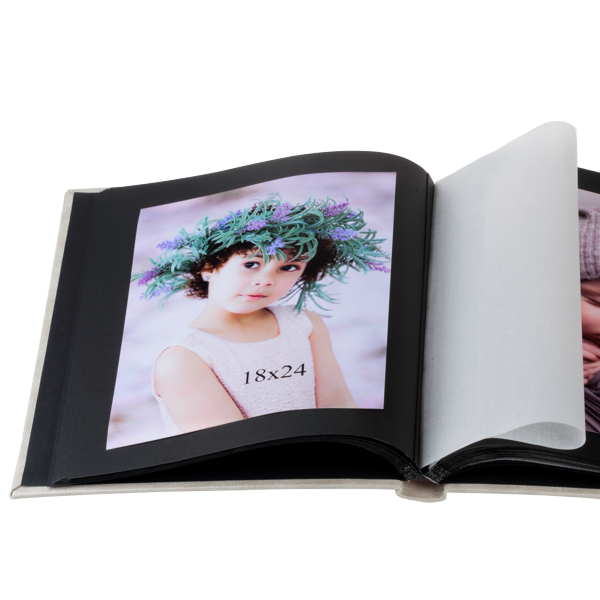 Album tradycyjny z pergaminem DELIKATNY BROKAT | 40 stron - PhotoDECOR