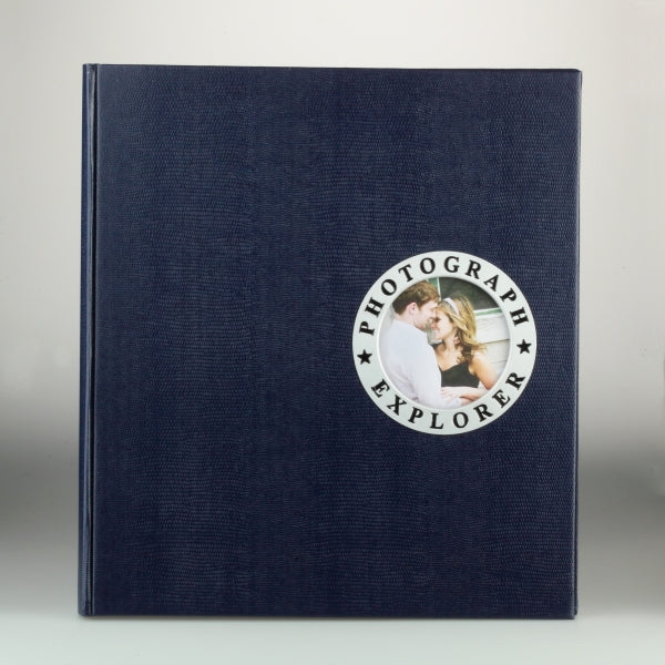 Granatowy album tradycyjny z pergaminem | 60 stron - PhotoDECOR - Oprawiamy Wspomnienia