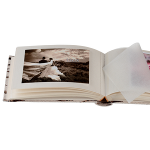 Album panoramiczny z pergaminem | kremowe strony | 60 stron
