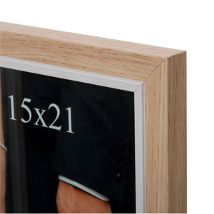 Nowoczesna ramka drewniana na dwa zdjęcia 15x21 cm