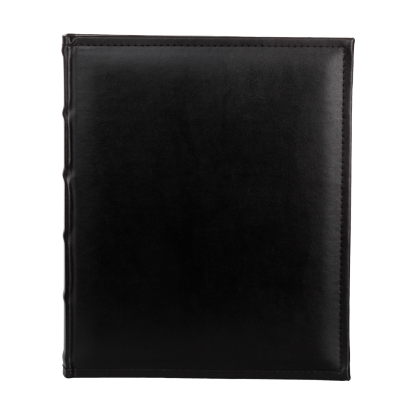 Czarny album tradycyjny z pergaminem, z obszyciem | czarne strony | 40 stron