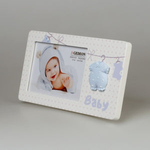 Biała ramka dziecięca 10x15 cm z napisem "Baby" - PhotoDECOR
