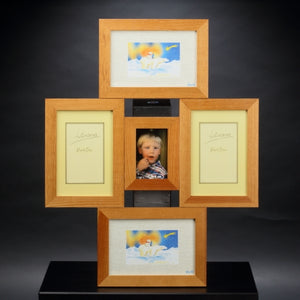 Brązowa ramka galeria na 5 zdjęć w różnych formatach - PhotoDECOR - Oprawiamy Wspomnienia