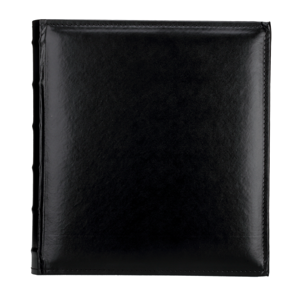 Czarny tradycyjny album z pergaminem | czarne strony | 100 stron